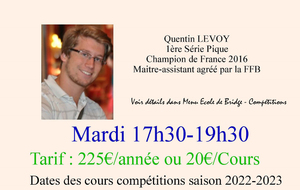 Nouveau cours compétition Quentin Levoy
