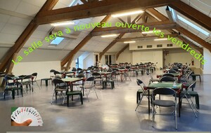 Réouverture des vendredis le 7 novembre au club à 14h