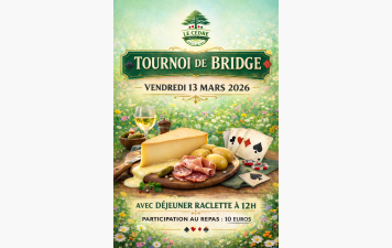 Déjeuner raclette et tournoi Vendredi 13 mars
